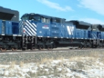 MRL 4315 SD70ACe helper unit behind coal drag